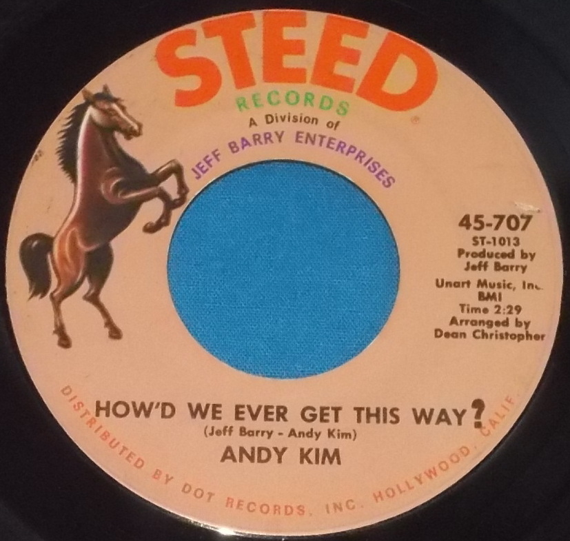☆7inch EP★US盤●ANDY KIM/アンディ・キム「How'd We Ever Get This Way?」60s名曲!●_画像2