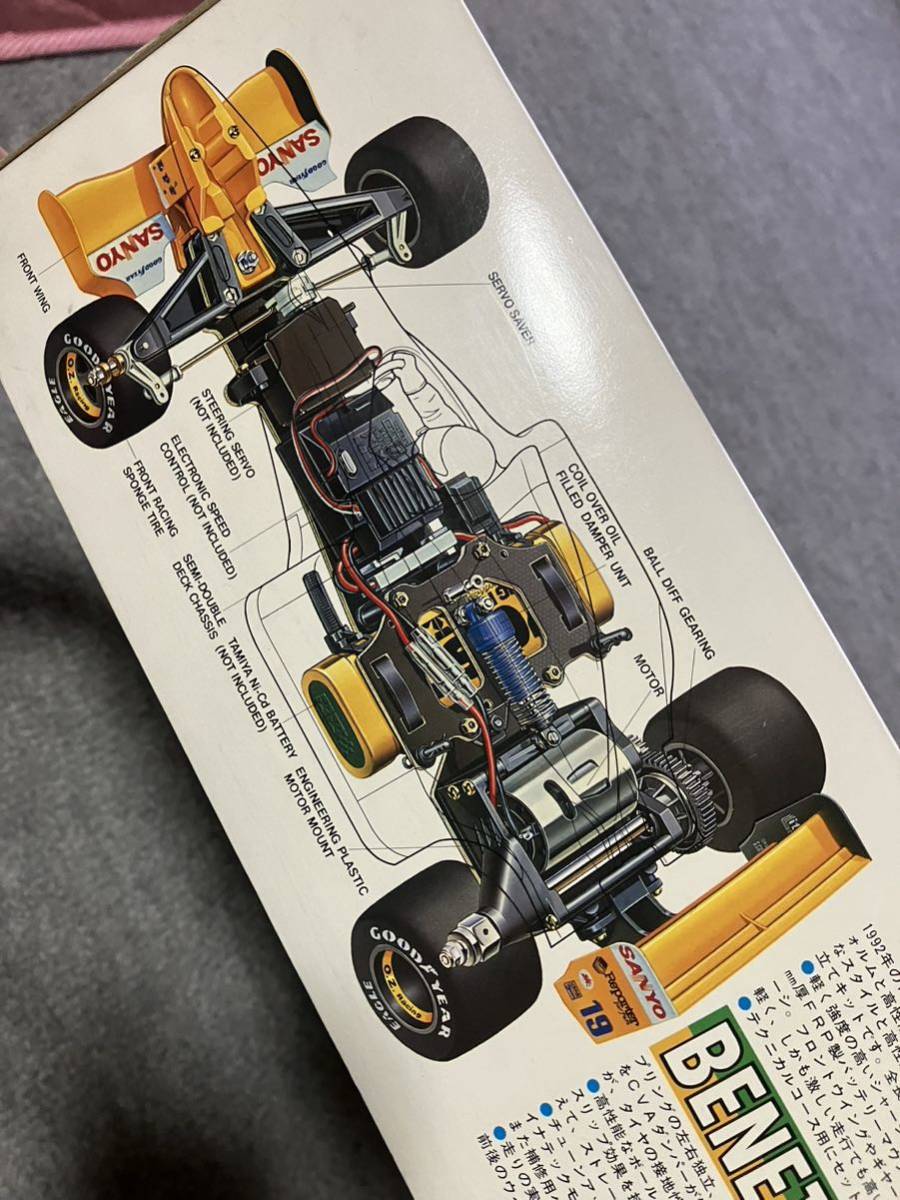 タミヤ F-1ラジコンキット、ベネトンB192 F102シャーシタイプ ジャンク品_画像1