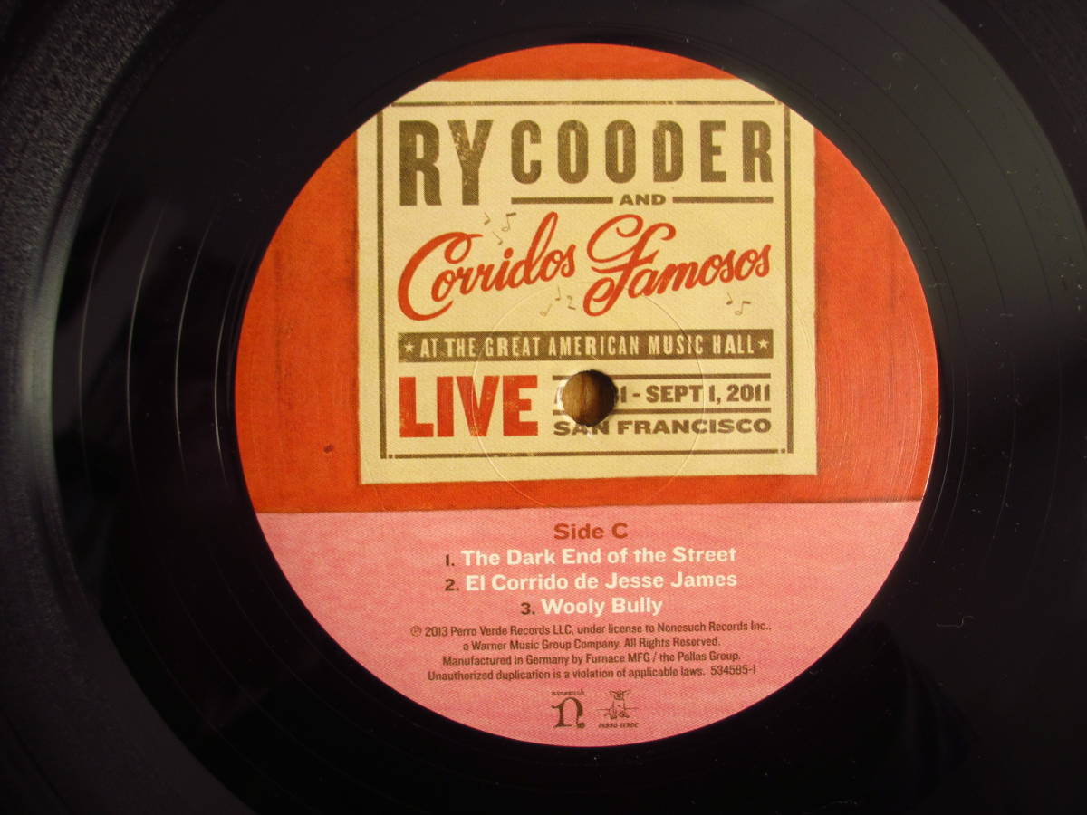 レア希少LP / Ry Cooder ライ・クーダー And Corridos Famosos / Live In San Francisco / Nonesuch / 534585-1 / オリジナル / 2LP+CD付_画像4