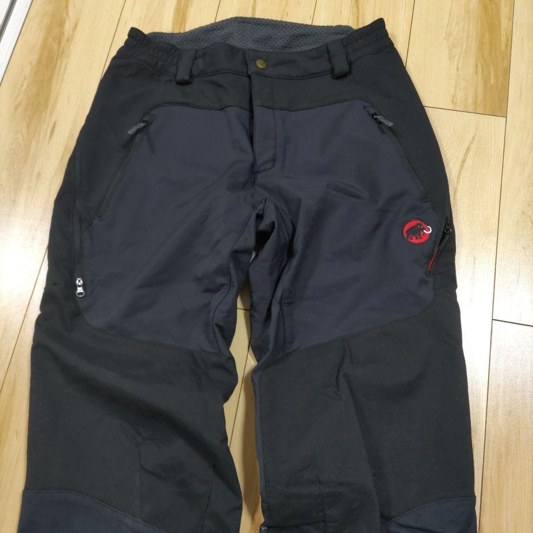 即決 マムート MAMMUT SOFテックパンツ ソフトシェル 裏フリース ストレッチ スキー、雪山登山、バックカントリー_画像10