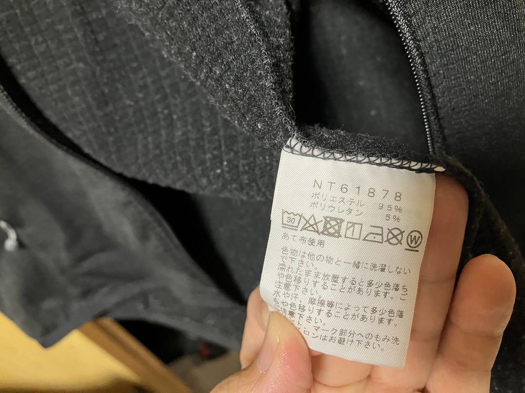 即決 THE NORTH FACE(ノースフェイス) 　薄手のフリースパーカー　ＮＴ61878　メンズＳサイズ 　ブラック　フーディー　バラクラバ_画像4