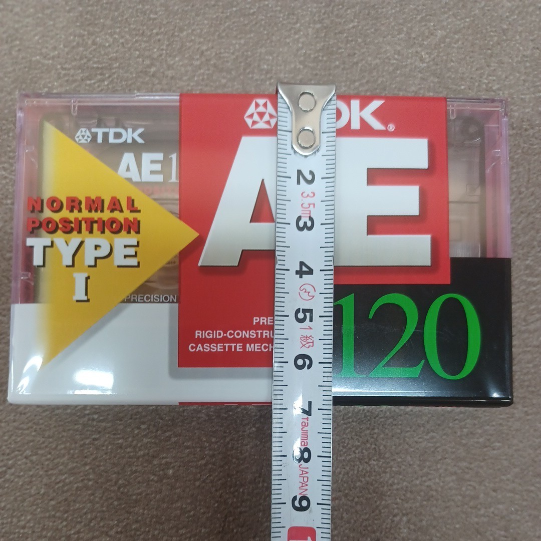 カセットテープ TDK AE 120 ノーマルポジション TYPE Ⅰ 8本セット 未使用品 コレクション 昭和レトロ 音楽 奈良発 直接引取り可_画像8