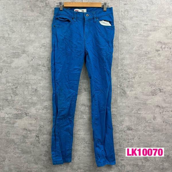 【中古】Levi's510TM ブルー ジップフライ スキニー カラーパンツ レディース W28L28 実寸W28in 5510-G25 USA 海外輸入 古着 LK10070_画像1