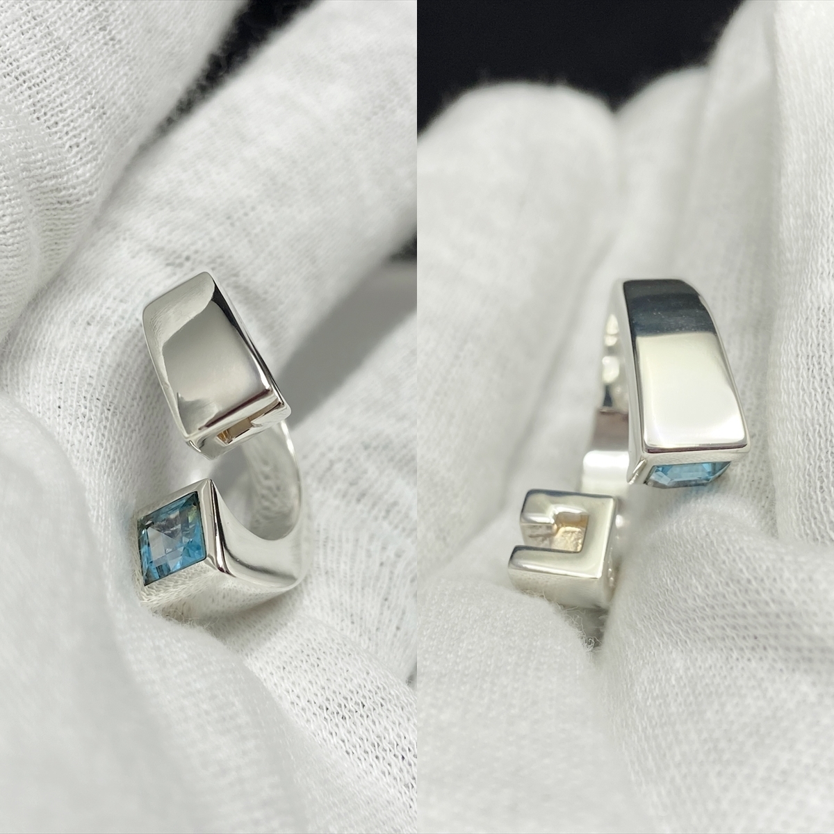 新品仕上 廃盤 希少 グッチ GUCCI ツイスト ブルートパーズ 新品仕上 廃盤 希少 グッチ GUCCI ツイスト ブルートパーズ