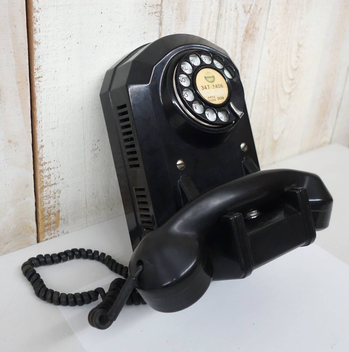 USA antique retro that time thing *Vintage Wall Telepone ornament telephone wall telephone *MONOPHONE L5100* american Vintage 