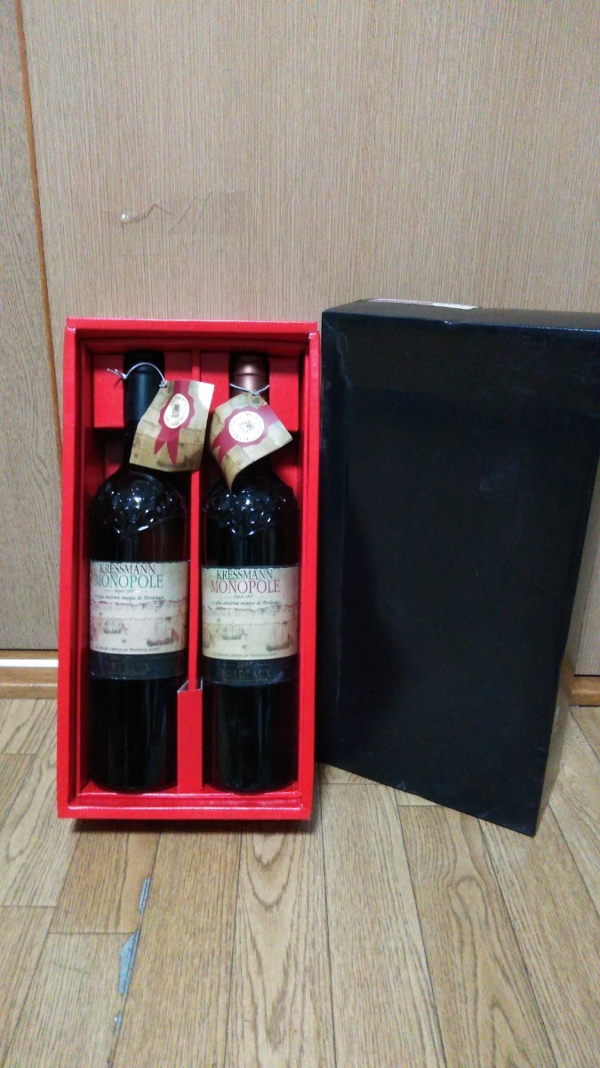 KRESSMANIN MONOPOLE BORDEAUX/ 1997/リーファコンテナ使用/ワイン/ 750ml / 14度/ フランスワイン/果実酒　/未開栓品_画像1