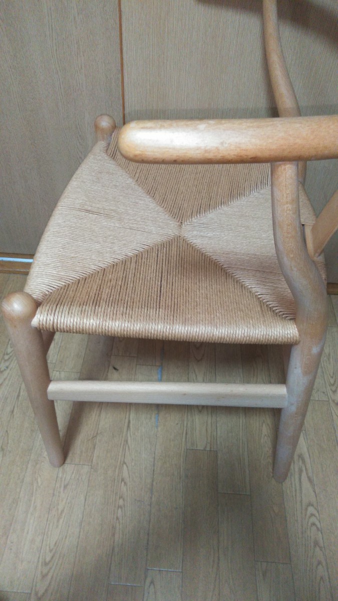 ④Carlhansen & son カールハンセン＆サン Yチェア 直接取り引き可 Danish chair デニッシュ チェア 椅子 木製 デザイナーズ 編込 美品_画像8