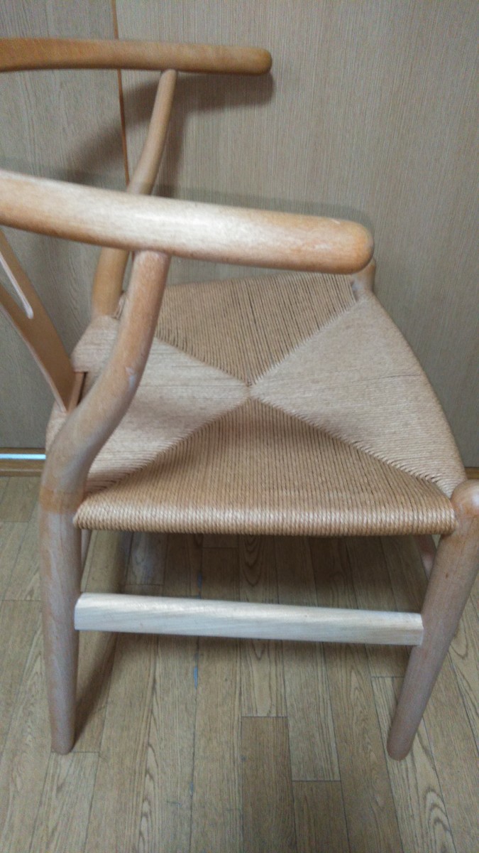 ④Carlhansen & son カールハンセン＆サン Yチェア 直接取り引き可 Danish chair デニッシュ チェア 椅子 木製 デザイナーズ 編込 美品_画像6