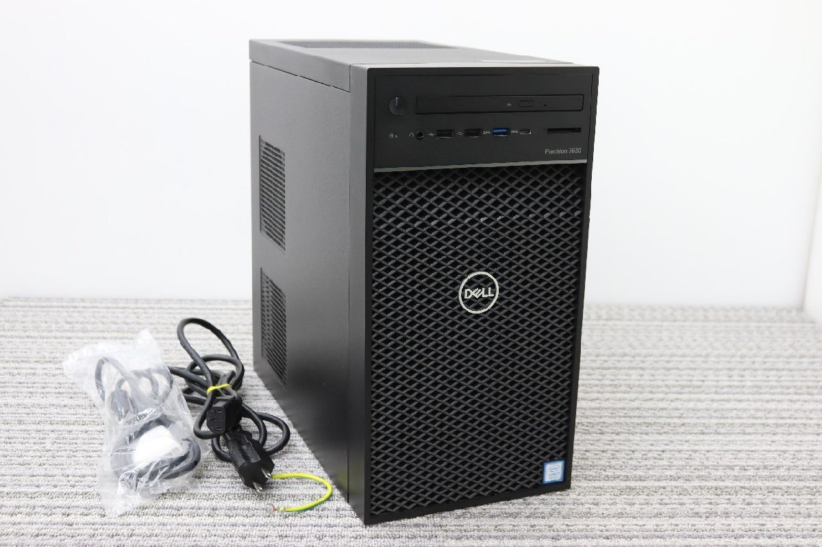 D1228【i7第8世代】DELL / Precision 3630 Tower / CPU：core i7-8700@3.20GHz / メモリ：32G / SSD：512GB[OS]HDD：2TB / Windows 11Pro_画像1