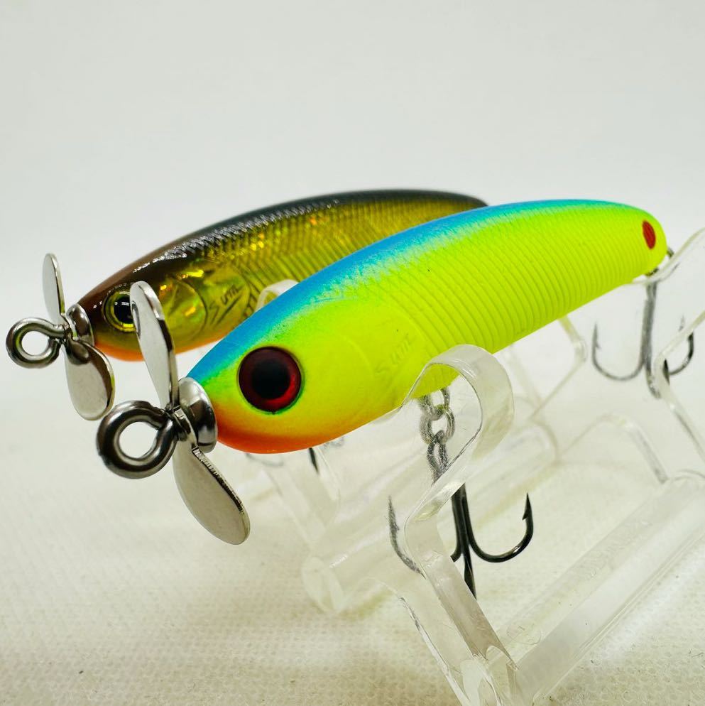 送料120円・美品『サムルアーズ リップレス サミング 70 FP2 2個セット』3点落札送料無料■Sum Lures Lipless suming FPⅡ スイッシャー_画像1