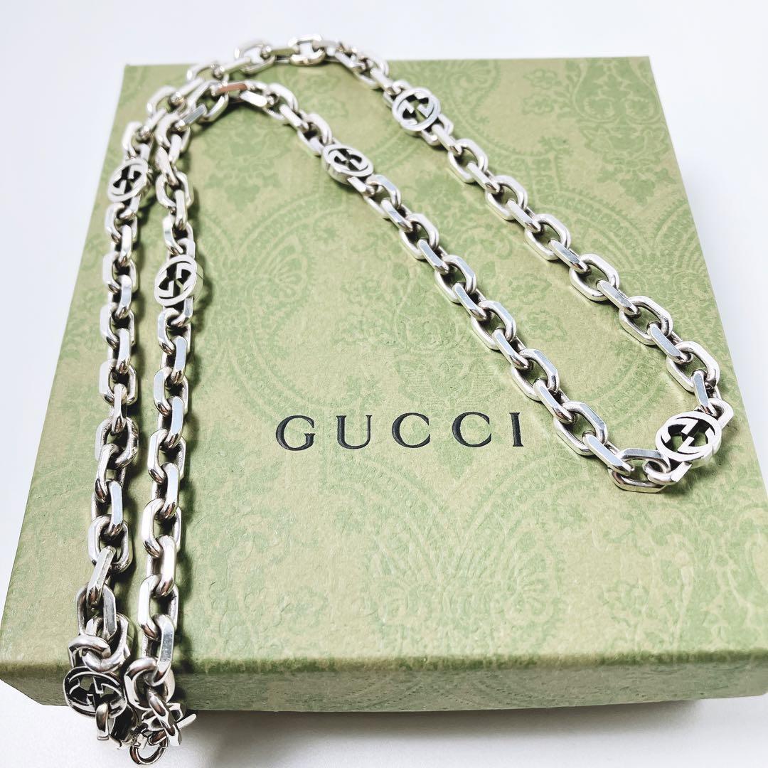 洗浄済】グッチ GUCCI 925 チェーン ネックレス シルバー 923 洗浄済】グッチ GUCCI 925 チェーン ネックレス シルバー 923