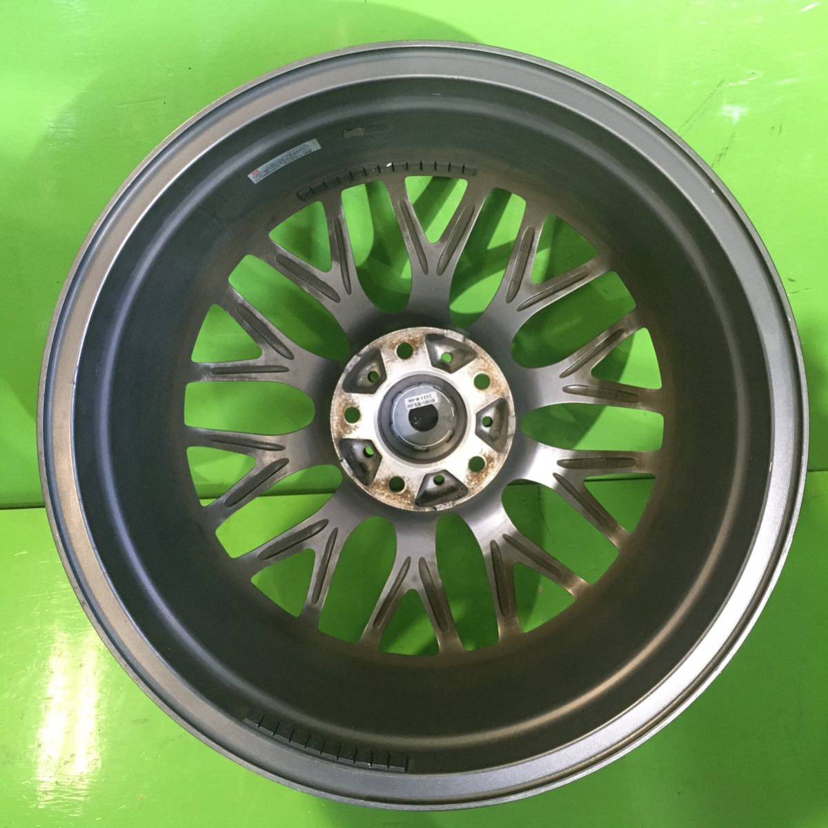 NT335 中古 632 LOXARNY MULTIFORCHETTA ロクサーニ マルチフォルケッタ ホイール 18×8J +38 PCD 114.3 【16系アリスト/30系セルシオ】の画像6