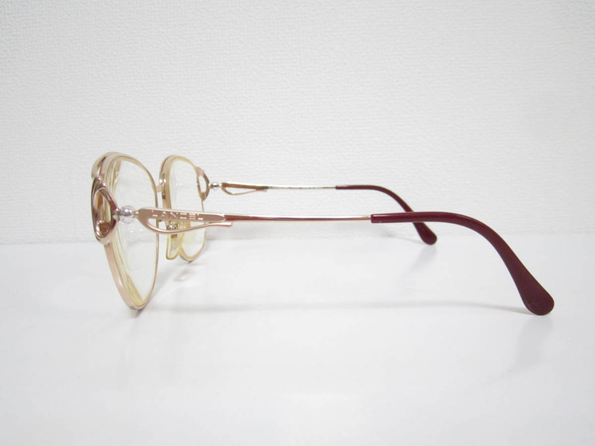 籠◆老眼鏡+3.50　ビンテージ　レトロ　LANCEL　PARIS　P.A.T.P　ランセル　テンプルデザイン　婦人　女性用　眼鏡　程度良品