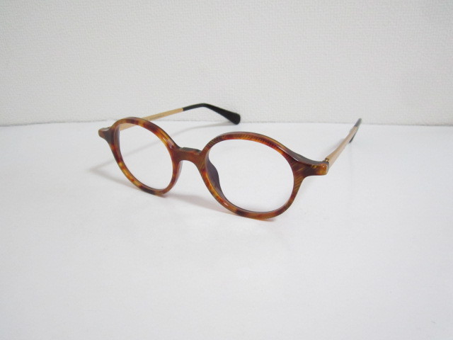  persimmon * super rare harry lary\'s Handmade in France WITTY D00 Harry Rally z round type combination tortoise shell pattern series glasses good goods 