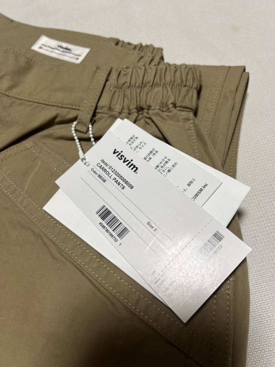 visvim23AW CARROLL PANTS BEIGE size2 送料無料 新品未使用品 // 23AW JOURNEYMAN PANTS TAKED CRUSH IRIS ICT パンツ _画像8