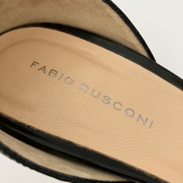 ファビオルスコーニ FABIO RUSCONI パンプス 37 - パイソン×レザー ブラウン×黒 レディース 美品 靴_画像5