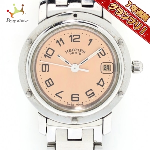 格安新品 HERMES(エルメス) 腕時計 クリッパー CL4210 ベージュ