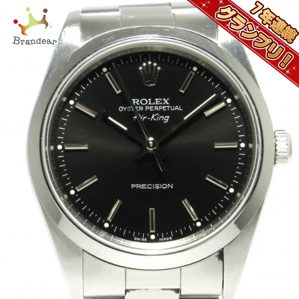 ROLEX(ロレックス) 腕時計 エアキング 14000 メンズ SS/13コマ(フルコマ) 黒