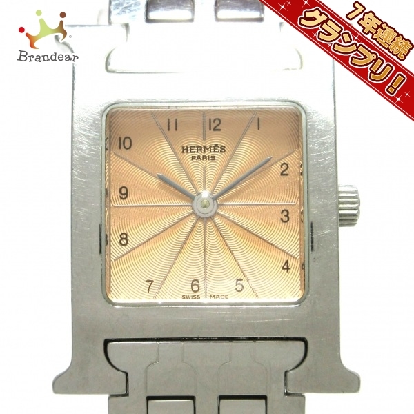 世界的に有名な HERMES(エルメス) 腕時計 Hウォッチ HH1.210 レディース ライトブラウン Hウォッチ