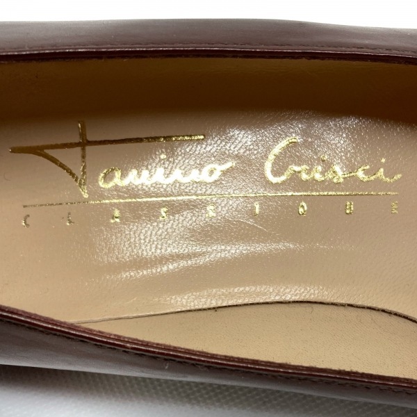 タニノクリスチー TANINO CRISCI パンプス 37 1/2 - レザー ダークブラウン レディース 靴_画像5