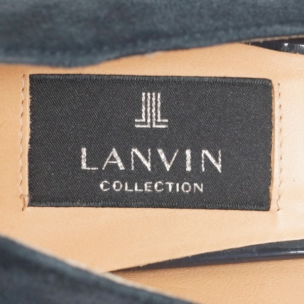 ランバンコレクション LANVIN COLLECTION パンプス 23 1/2 - スエード ダークネイビー レディース アウトソール張替済 靴_画像5