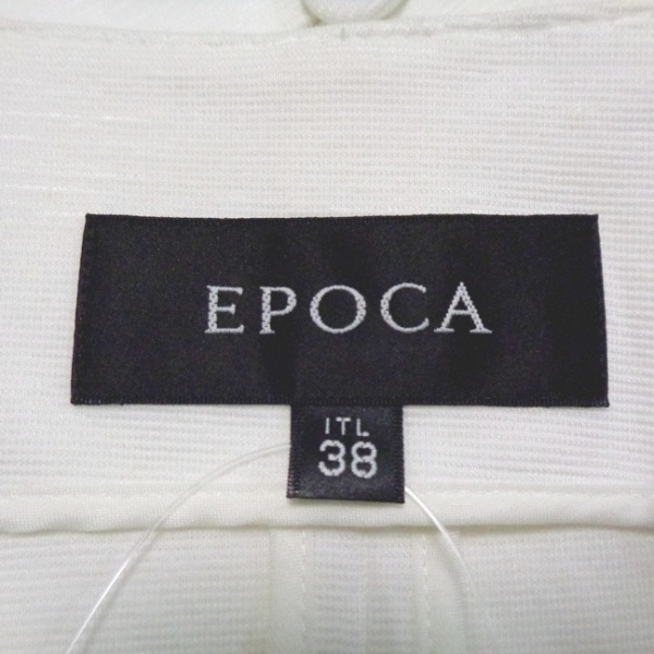 エポカ EPOCA サイズ38 M 白 レディース 肩パッド ジャケット_画像3