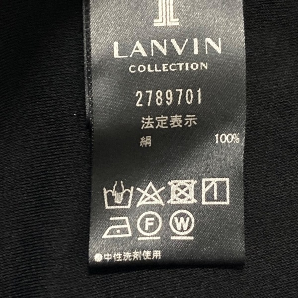 ランバンコレクション LANVIN COLLECTION 長袖カットソー サイズ38 M - 黒 レディース タートルネック トップス_画像4