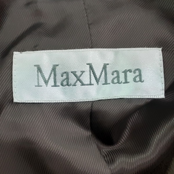 マックスマーラ Max Mara サイズJI40 - ダークブラウン レディース 長袖/スエード/秋/冬 コート_画像3