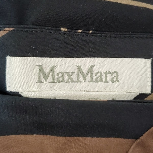 マックスマーラ Max Mara ロングスカート サイズJ 38 - 黒×グレーベージュ×ダークブラウン レディース ボトムス_画像3