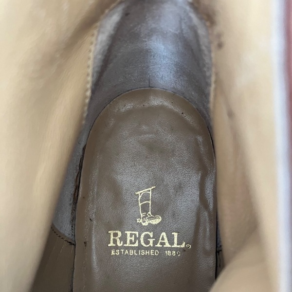 リーガル REGAL ショートブーツ 23 - レザー ダークブラウン レディース 靴_画像5