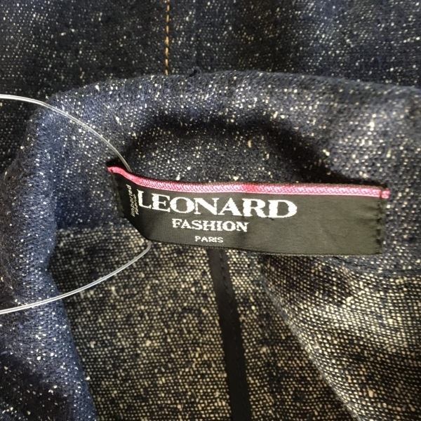 レオナール LEONARD サイズ13AR M - ネイビー レディース 長袖/デニム/春/秋 ジャケット_画像3