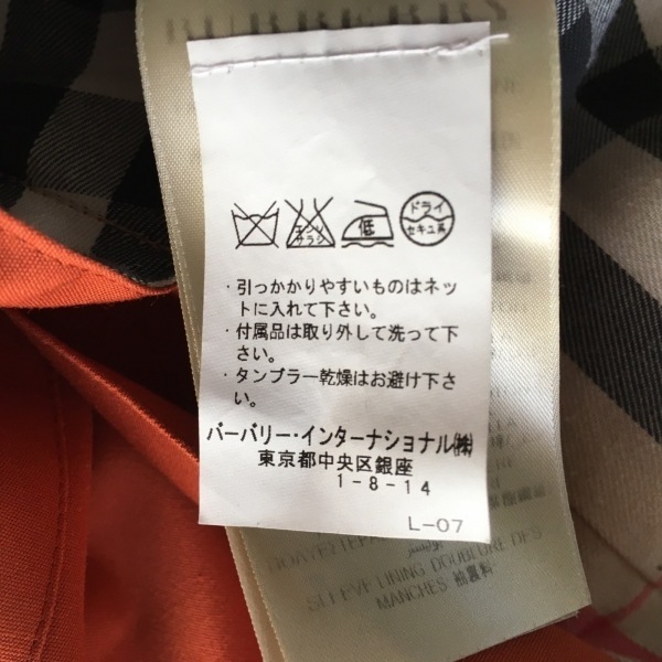 バーバリープローサム BURBERRY PRORSUM - オレンジ レディース 長袖/春/秋 コート_画像5