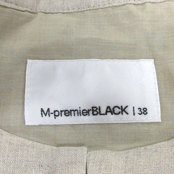 エムプルミエブラック M-premierBLACK サイズ38 M - ベージュ レディース 長袖/麻/刺繍/春/秋 コート_画像3