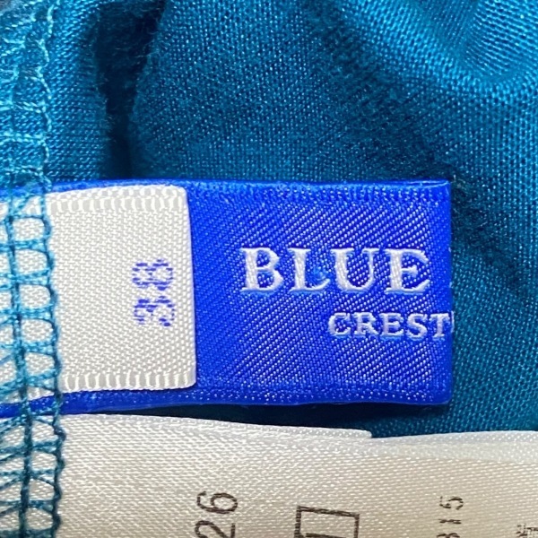 ブルーレーベルクレストブリッジ BLUE LABEL CRESTBRIDGE 半袖カットソー サイズ38 M - ブルーグリーン×ダークネイビー×マルチ トップス_画像3