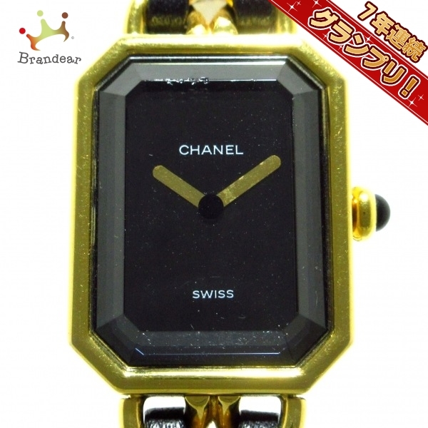 CHANEL(シャネル) 腕時計 プルミエール H0001 レディース サイズ:XL 黒_画像1