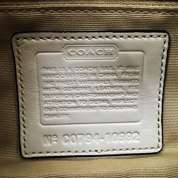 コーチ COACH ショルダーバッグ 10992 チェルシーオプティックシグネチャースモールフラップ ジャガード×レザー 美品 バッグ_画像8