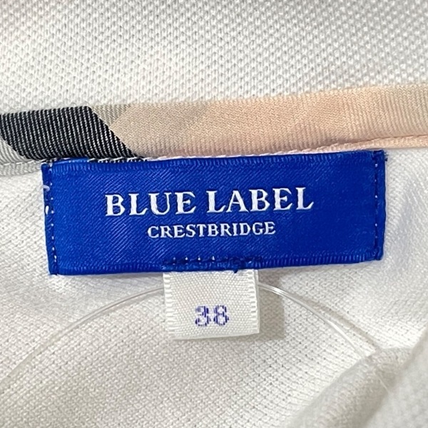  Blue Label k rest Bridge BLUE LABEL CRESTBRIDGE polo-shirt with short sleeves size 38 M - white lady's tops 