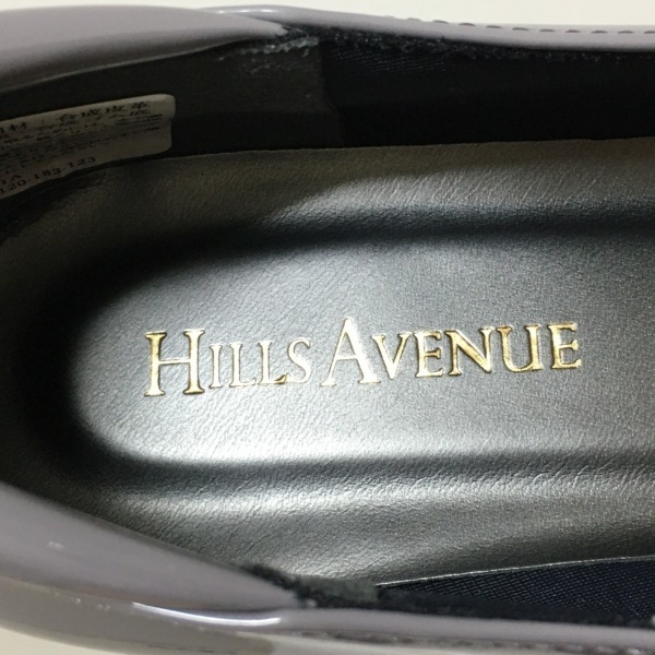 ヒルズ アベニュー Hills Avenue 自由が丘 パンプス 23 - エナメル（レザー） グレー レディース ウェッジソール/リボン 靴_画像5