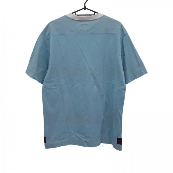 エヴィス EVISU 半袖Tシャツ サイズXXL XL - ライトブルー×白×ダークネイビー メンズ クルーネック トップス_画像2