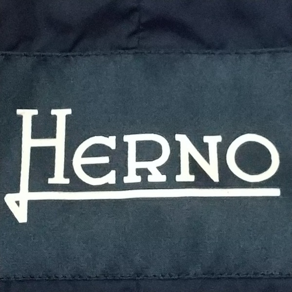 ヘルノ HERNO ダウンコート サイズ44 S - ネイビー メンズ 長袖/冬 美品 コート_画像3