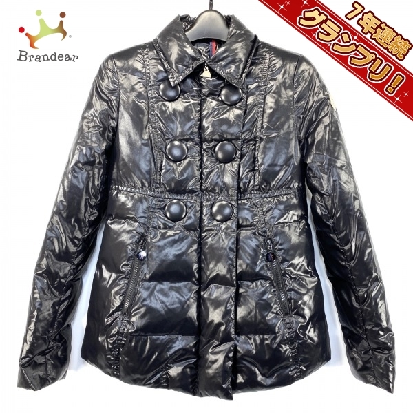 モンクレール MONCLER ダウンジャケット サイズ00 XS 45550/50/68950 AMANDINE(アマンディーヌ) 黒 レディース 長袖/冬 ジャケット_画像1