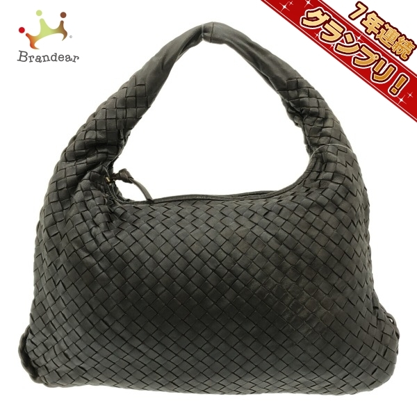 ボッテガヴェネタ BOTTEGA VENETA ハンドバッグ 115653 ミディアムヴェネタバッグ レザー ダークブラウン バッグ_画像1