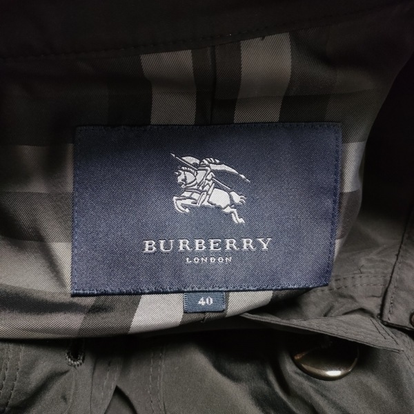 バーバリーロンドン Burberry LONDON サイズ40 L - 黒 レディース 長袖/春/秋 コート_画像3