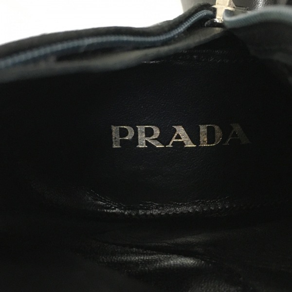 プラダ PRADA ロングブーツ 36 1/2 - レザー 黒 レディース 靴_画像6