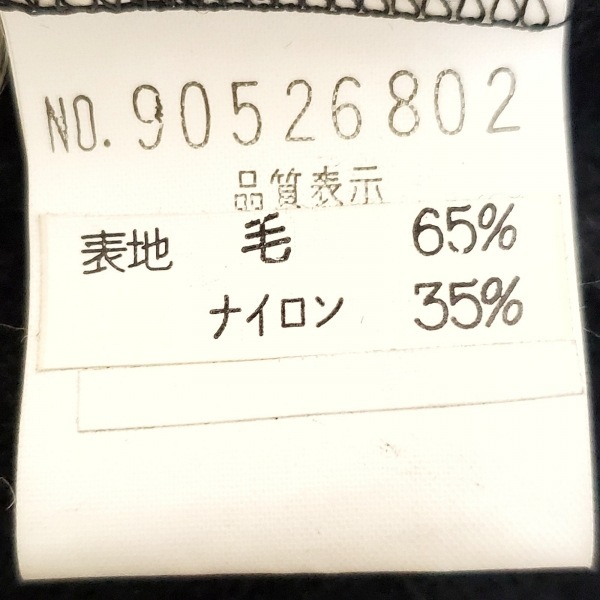 レリアン Leilian サイズ9 M - 黒 レディース 長袖/ニット/肩パッド/秋/冬 コート_画像4