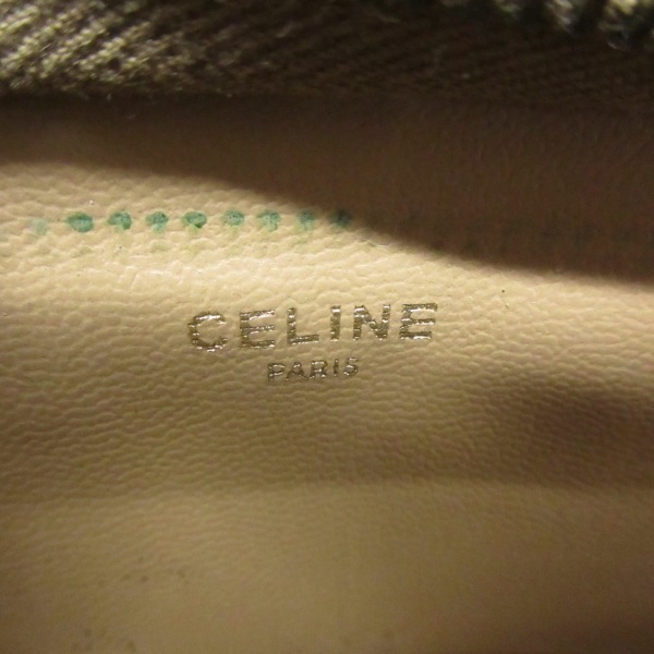 セリーヌ CELINE セカンドバッグ マカダム柄 PVC(塩化ビニール)×レザー ダークブラウン×ベージュ×ブラウン バッグ_画像7