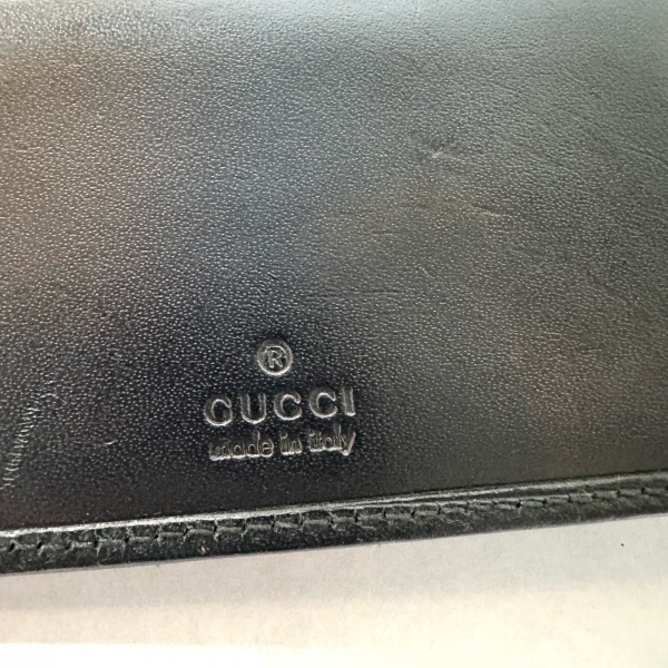 グッチ GUCCI 2つ折り財布 05511 ジャッキー/GG柄 ジャガード×レザー 黒×ベージュ 財布_画像5