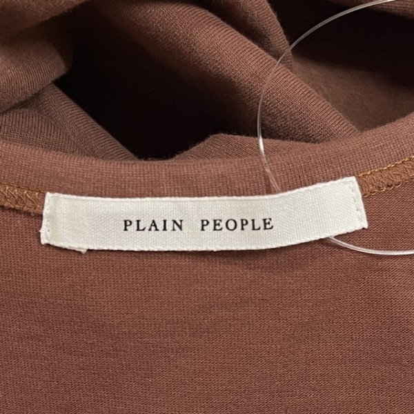 プレインピープル PLAIN PEOPLE サイズ3 L - ブラウン レディース ノースリーブ/マキシ丈 美品 ワンピース_画像3