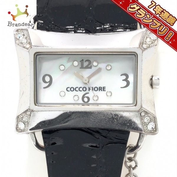 COCCO FIORE(コッコフィオーレ) 腕時計 - レディース ラインストーン/シェル文字盤 ホワイトシェル_画像1