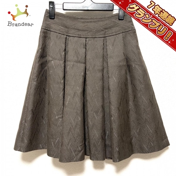 バーバリーブラックレーベル Burberry Black Label スカート サイズ36 S - ダークブラウン レディース ひざ丈 ボトムス_画像1